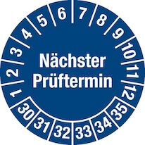 Beispielhafte Darstellung einer Prüfplakette ퟀ� Beispielhafte Darstellung einer Prüfplakette ퟀ�